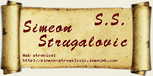 Simeon Strugalović vizit kartica